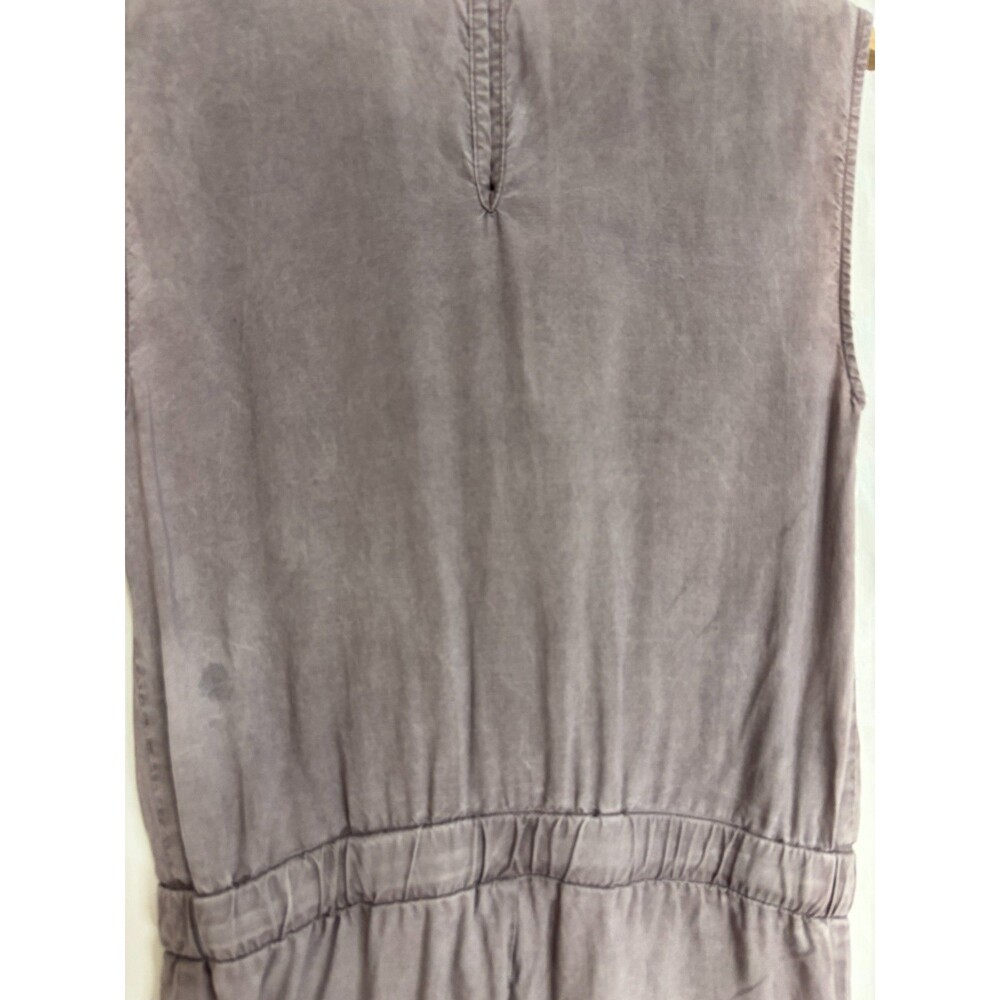 Cloth & Stone XS Wrap-Top Sleeveless Tencel Lyocell Jumpsuit Lavender Drawstring - Picture 12 of 14